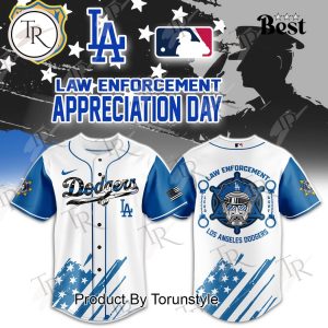 Los Angeles Dodgers Law Enforcement Appreciation Day 2025 Baseball Jersey – White Los Angeles Dodgers Law Enforcement Appreciation Day 2025 Baseball Jersey – White