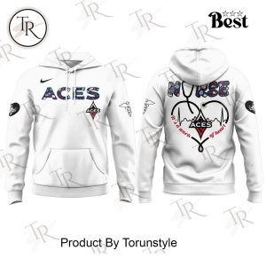 Las Vegas Aces – NURSES Night White Edition Hoodie