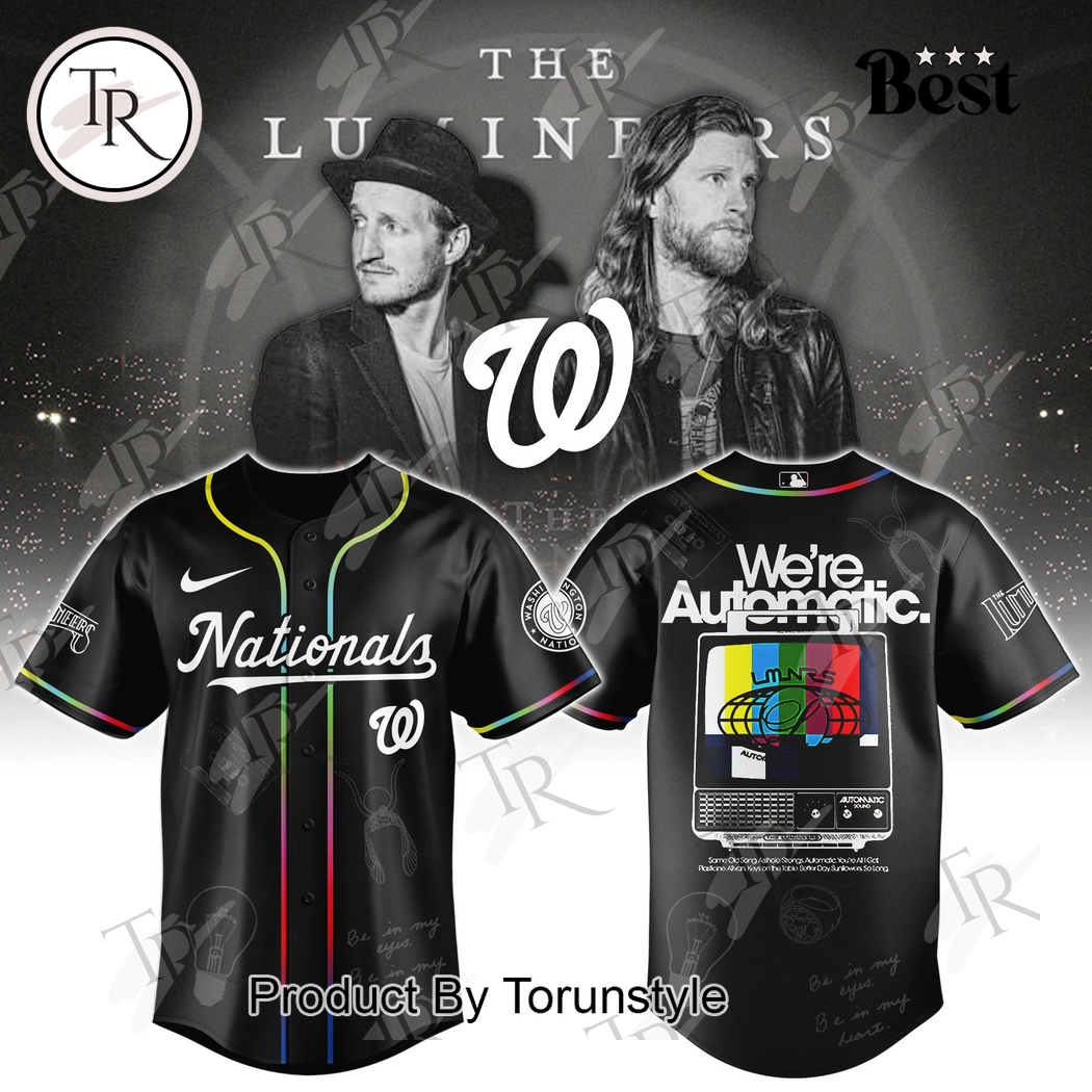 Washington Nationals X The Lumineers World Tour 2025 The Automatic Baseball Jersey
