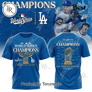 2025 Los Angeles Dodgers World Series Champions Blue Hoodie