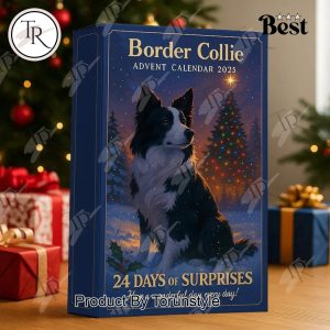 Border Collie Merry Christmas 2025 Advent Calendar
