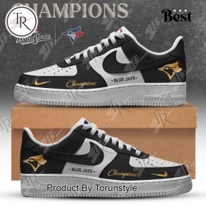 Toronto Blue Jays X World Series Champions 2025 Custom Name Air Force 1 Sneakers