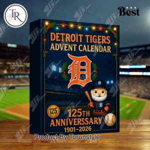 Detroit Tigers 125TH ANNIVERSARY Christmas Gift 2025 Advent Calendar