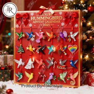 Luxury Hummingbird Merry Christmas 2025 Advent Calendar