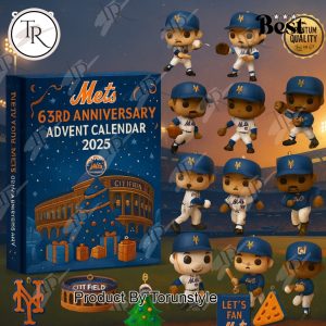 New York Mets X 63RD ANNIVERSARY Christmas Gift 2025 Advent Calendar