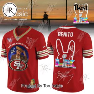 San Francisco 49ers X Bad bunny Super Bowl LX 2025 Football Jersey