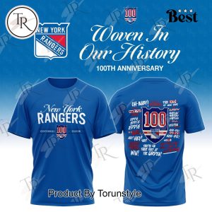 New York Rangers Centennial 100 Season Special Edition 2025 Hoodie