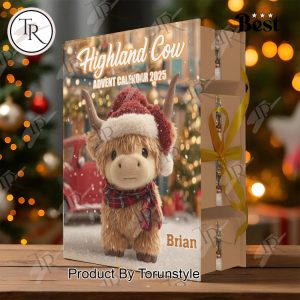 Highland Cow 2025 Christmas Advent Calendar