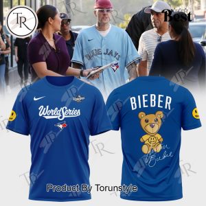Toronto Blue Jays x Justin Bieber World Series 2025 Navy Edition Hoodie