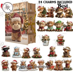 Highland Cow Merry Christmas 2025 Advent Calendar