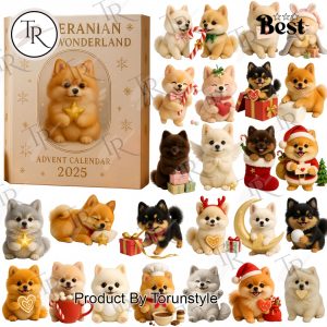 Pomeranian Sweet Wonderland Merry Christmas 2025 Advent Calendar