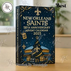 New Orleans Saints Christmas 65th Anniversary 2025 Advent Calendar