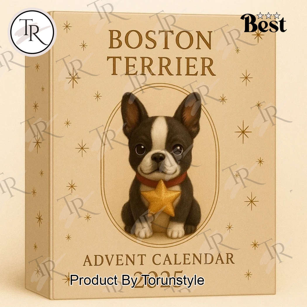 Boston Terrier Merry Christmas 2025 Advent Calendar Boston Terrier Merry Christmas 2025 Advent Calendar