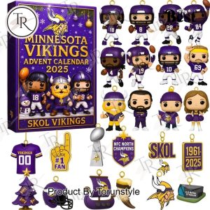 Minnesota Vikings Christmas 65th Anniversary 2025 Advent Calendar