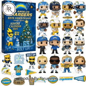 Los Angeles Chargers Christmas 65th Anniversary 2025 Advent Calendar
