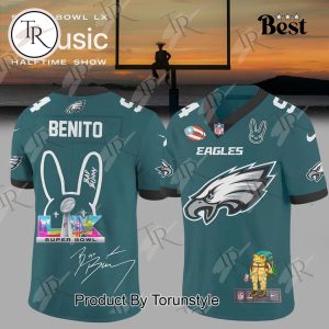 Philadelphia Eagles X Super Bowl Bad Bunny 2025 Football Jersey