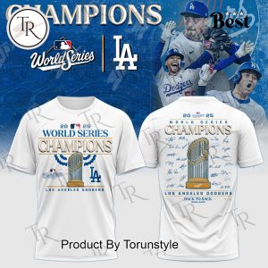 2025 Los Angeles Dodgers World Series Champions White Hoodie