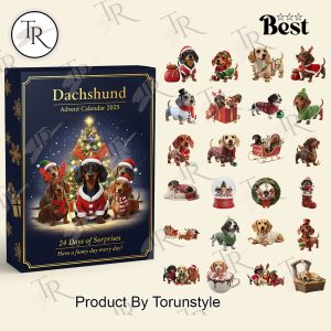 Dachshund Merry Christmas 2025 Advent Calendar