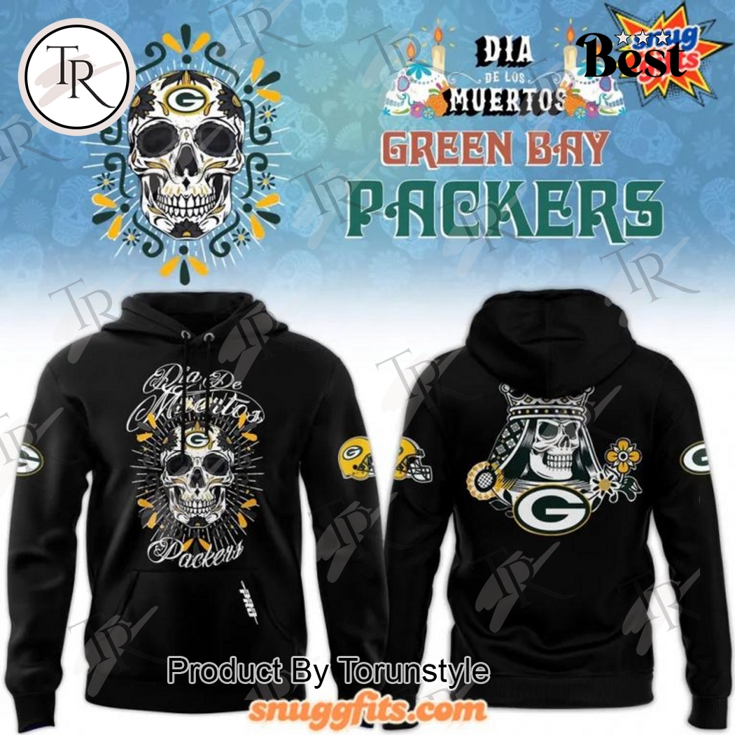 Green Bay Packers X Dia De Los Muertos 2025 Night Hoodie Green Bay Packers X Dia De Los Muertos 2025 Night Hoodie