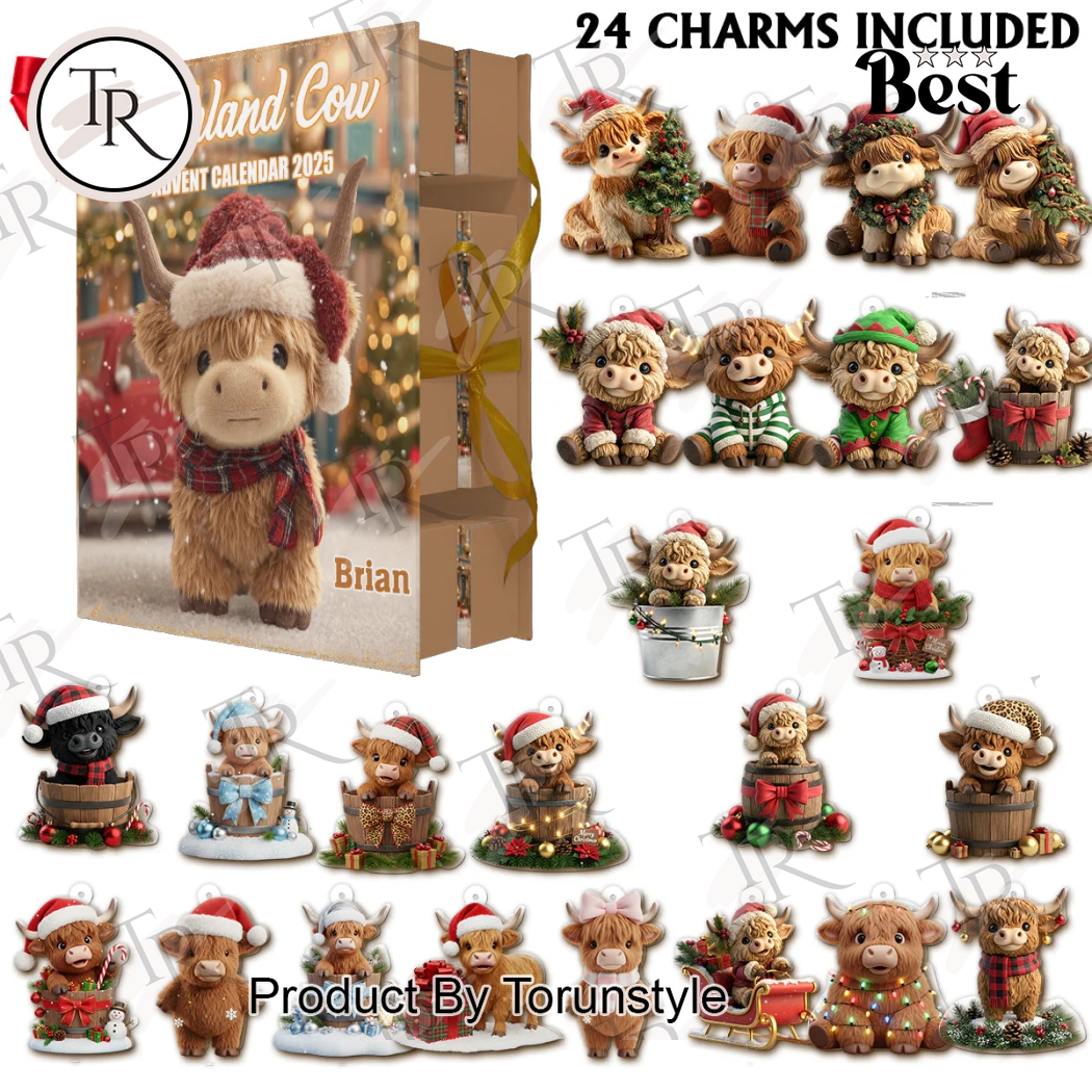 Highland Cow Merry Christmas 2025 Advent Calendar Highland Cow Merry Christmas 2025 Advent Calendar