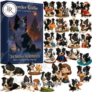 Border Collie Merry Christmas 2025 Advent Calendar
