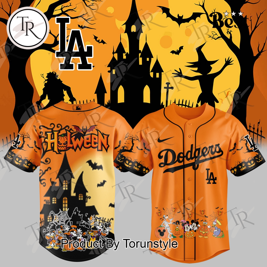 Los Angeles Dodgers X Happy Halloween Mickey And Friend 2025 Baseabll Jersey Los Angeles Dodgers X Happy Halloween Mickey And Friend 2025 Baseabll Jersey