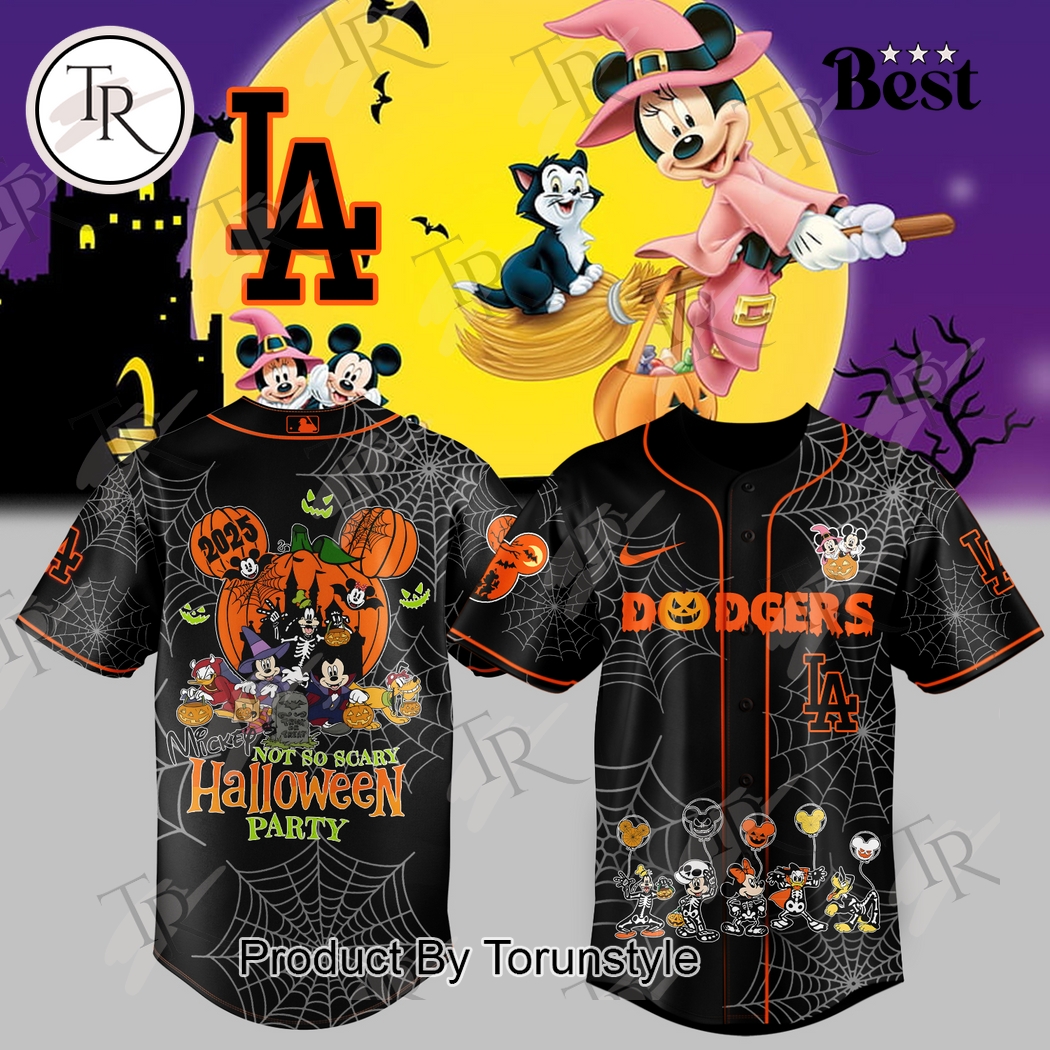 Los Angeles Dodgers X Happy Halloween Mickey And Friend Party 2025 Baseabll Jersey Los Angeles Dodgers X Happy Halloween Mickey And Friend Party 2025 Baseabll Jersey