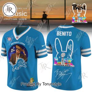 Detroit Lions X Bad bunny Super Bowl LX 2025 Football Jersey