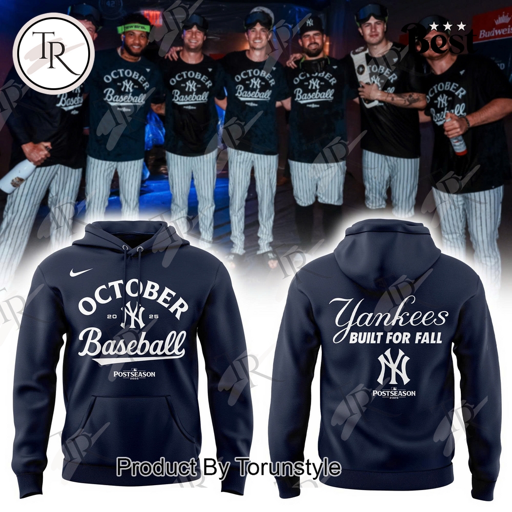New York Yankees X Postseason 2025 October Navy Ver2 Hoodie