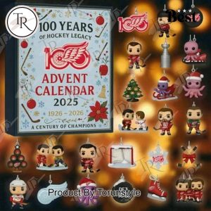 Detroit Red Wings 100TH ANNIVERSARY Christmas Gift 2025 Advent Calendar