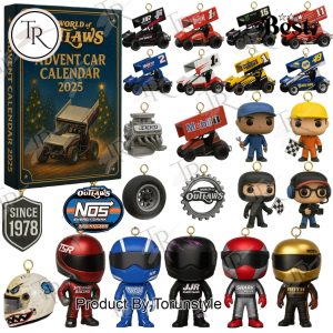 World Of Outlaws Car Merry Christmas 2025 Advent Calendar