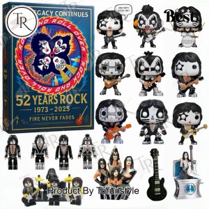 The Legacy Continues Kiss 52 Years Rock 1973-2025 Fire Never Fades 2025 Advent Calendar