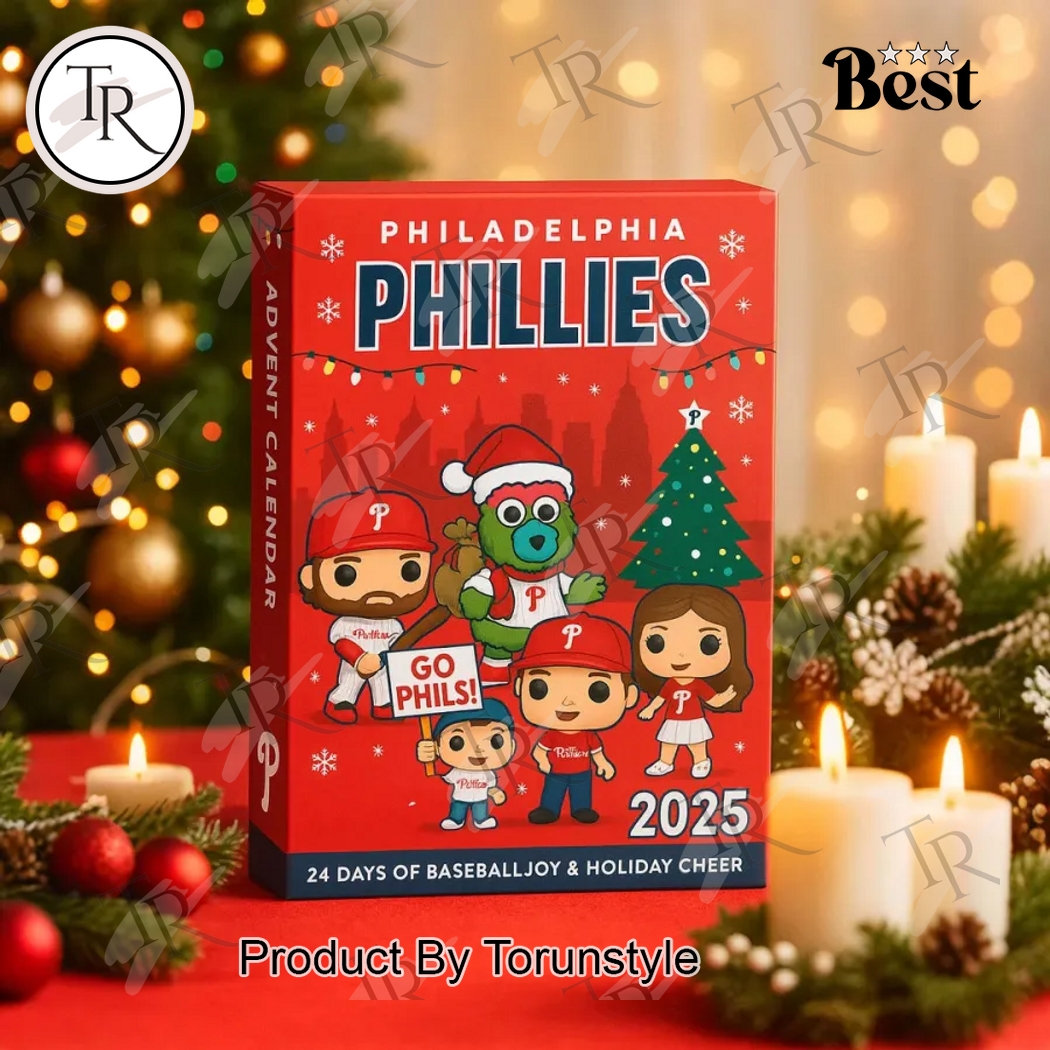 Philadelphia Phillies Merry Christmas 2025 Advent Calendar - VG11 Philadelphia Phillies Merry Christmas 2025 Advent Calendar - VG11