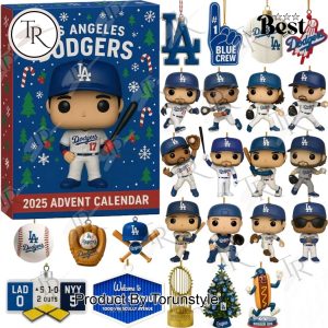 Los Angeles Dodgers Merry Christmas 2025 Advent Calendar