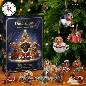 Dachshund Merry Christmas 2025 Advent Calendar
