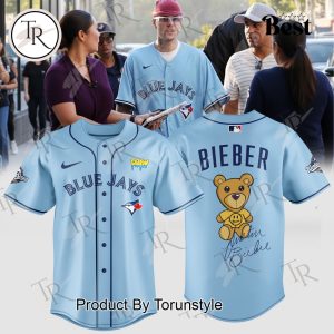 Toronto Blue Jays x Justin Bieber World Series 2025 Blue Edition Baseball Jersey
