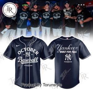 New York Yankees X Postseason 2025 October Navy Ver2 Baseball Jersey