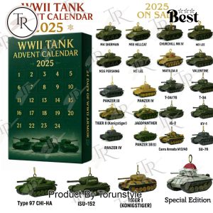 WWII Tank Merry Christmas 2025 Advent Calendar