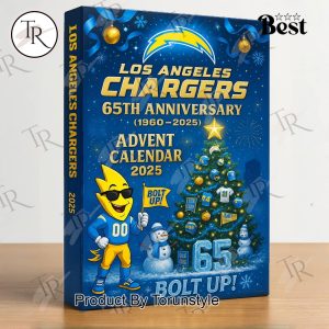 Los Angeles Chargers Christmas 65th Anniversary 2025 Advent Calendar