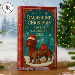 Dachshund Merry Christmas 2025 Advent Calendar