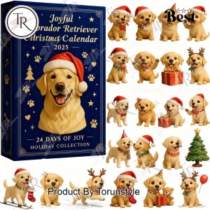 Joyful Labrador Retriever 2025 Christmas Advent Calendar