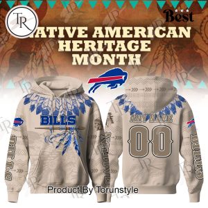 Buffalo Bills X Native American Heritage Month Custom Name And Number 2025 Hoodie