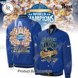 Los Angeles Dodgers X Back To Back World Series 2025 Baseball Jacket