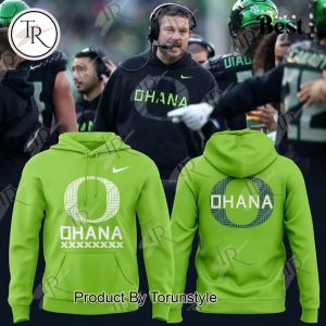 Oregon Ducks Ohana 2025 Green Hoodie