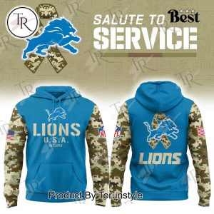 Detroit Lions X NFL Salute to Service 2025 Hoodie