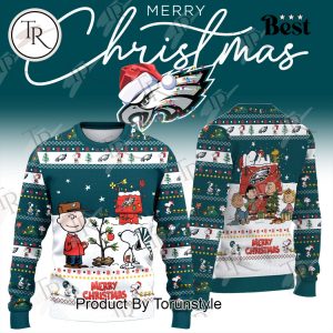 Philadelphia Eagles X Snoopy Merry Christmas 2025 Ugly Sweater