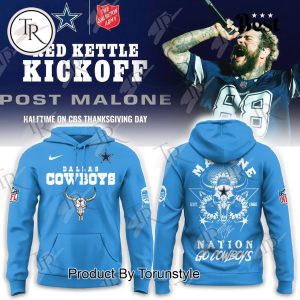 Dallas Cowboys X Post Malone 2025 Red Kettle Kickoff Hoodie