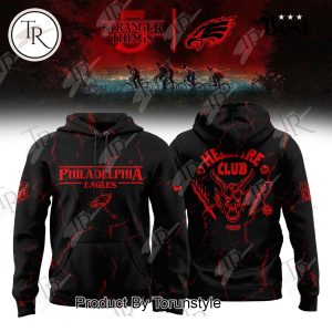 Philadelphia Eagles Stranger Things “Hell Fire Club” 2025 Limited Edition Hoodie