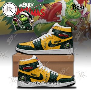 Green Bay Packers X Merry Grichmas 2025 Air Jordan 1 Hightop Shoes