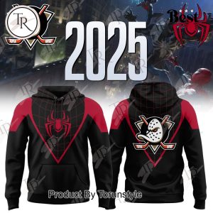 Anaheim Ducks X Spider Man 2025 Hoodie